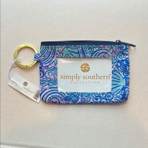Simply Southern Blue and Pink Key Card Holder